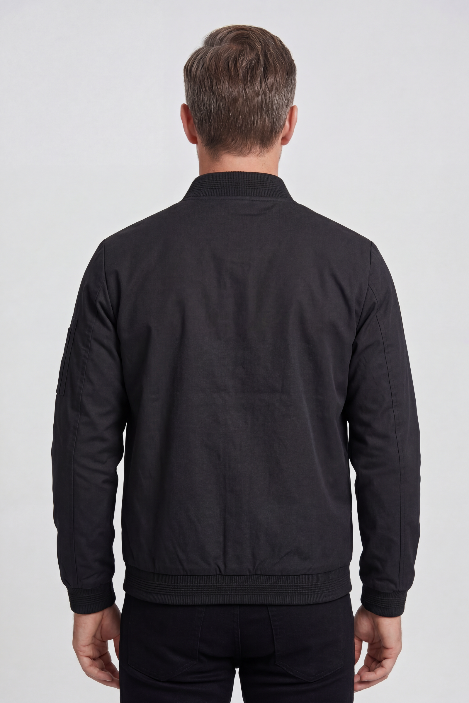 Men’s Bomber Jacket | with Zip Sleeve Pocket - 2
