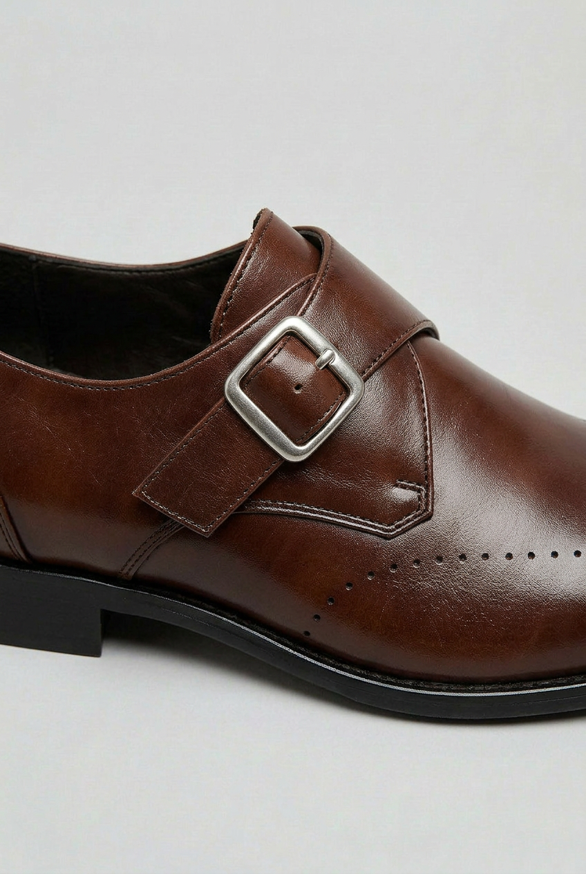 Men’s Brogues | Monk Strap with Cushioned Insole - 3
