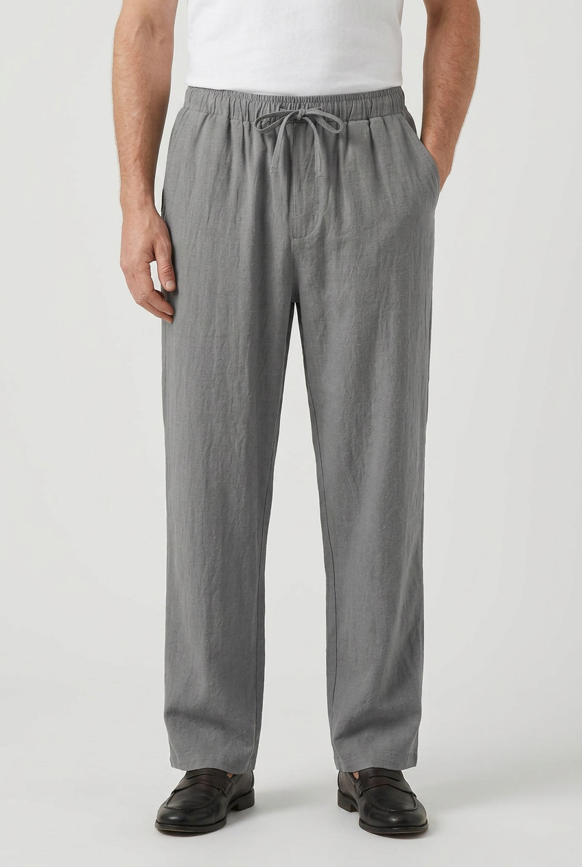 Men's Casual Summer Relaxed Fit Pants | Drawstring - 6