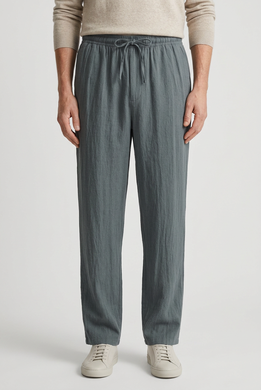Men's Casual Summer Relaxed Fit Pants | Drawstring - 7