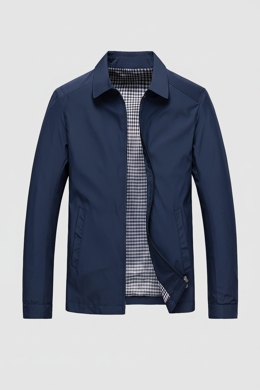 Men’s Harrington Jacket | Lightweight Zip-Up with Collar - 3