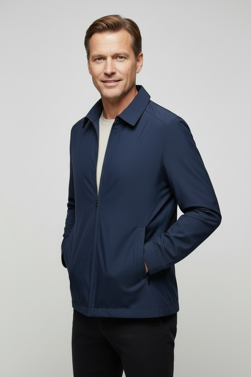 Men’s Harrington Jacket | Lightweight Zip-Up with Collar - 5