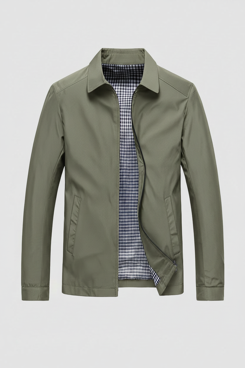 Men’s Harrington Jacket | Lightweight Zip-Up with Collar - 7