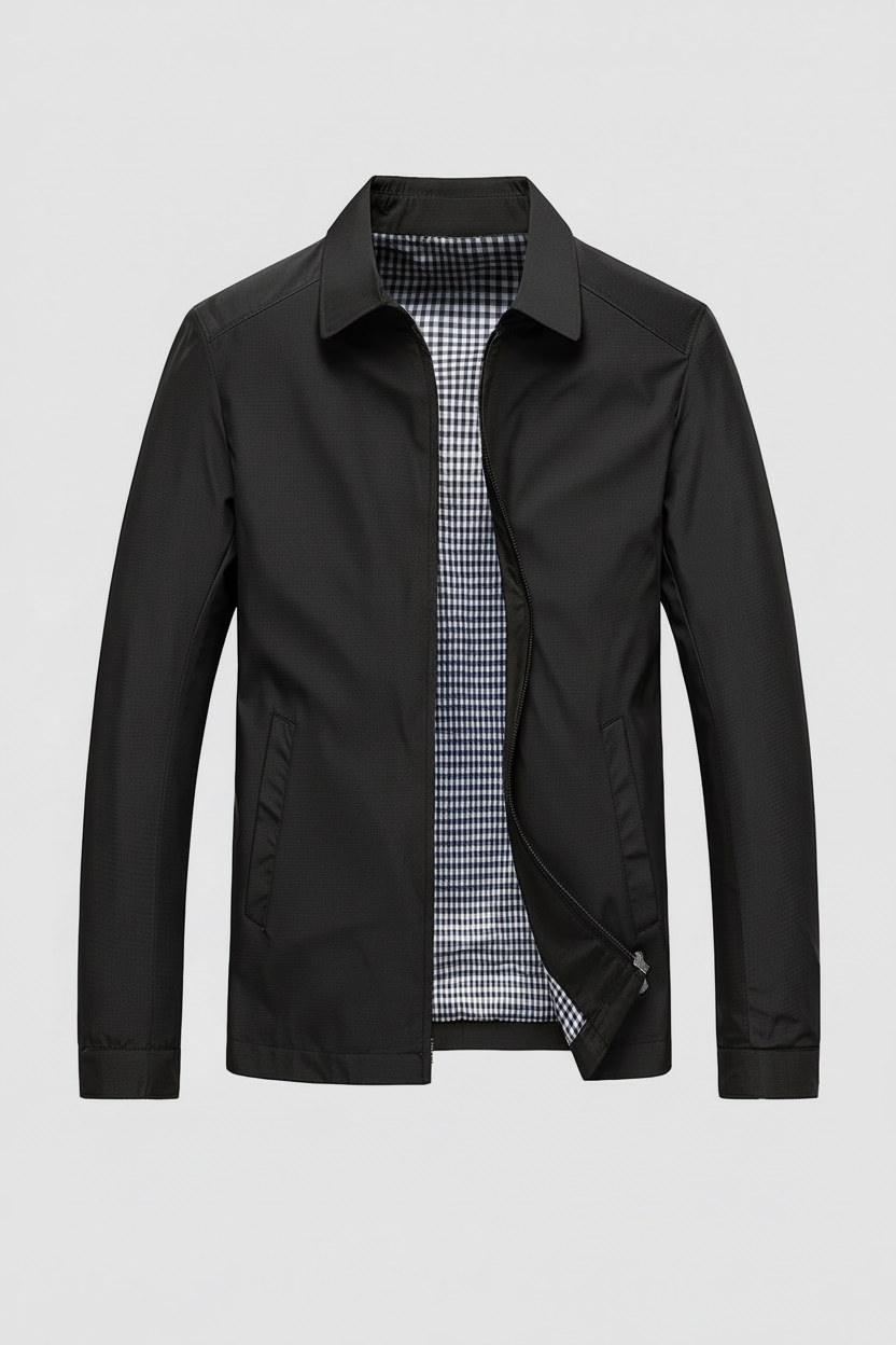 Men’s Harrington Jacket | Lightweight Zip-Up with Collar - 8