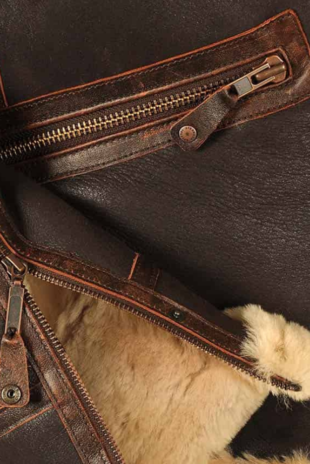 Men's Jacket | Aviator Faux Shearling - 15