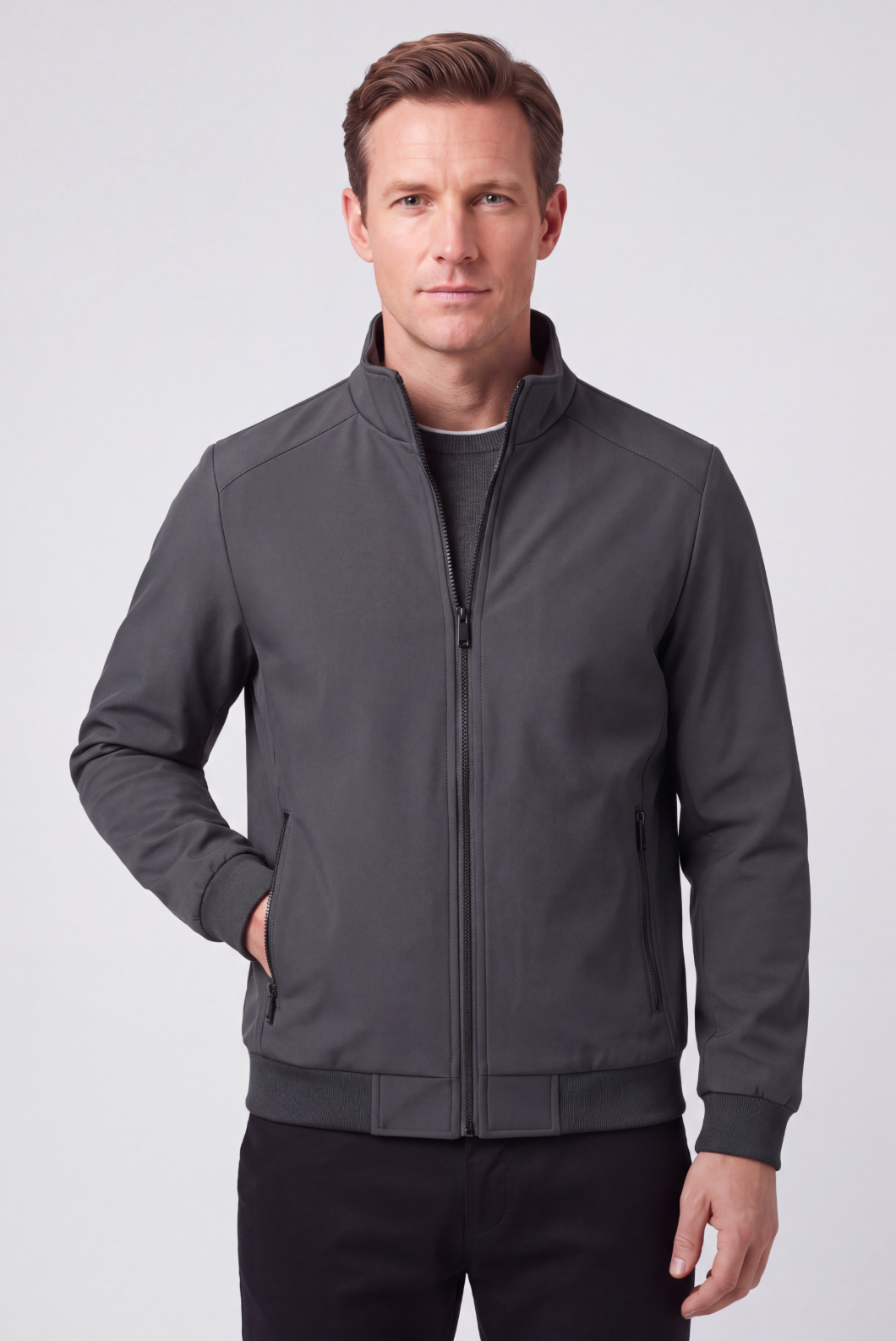 Men's Jacket | Fleece-Lined Stand Collar - 5