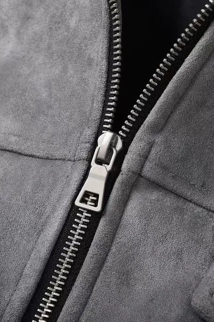 Men's Jacket | Suede-Look Field Four-Pocket - 5