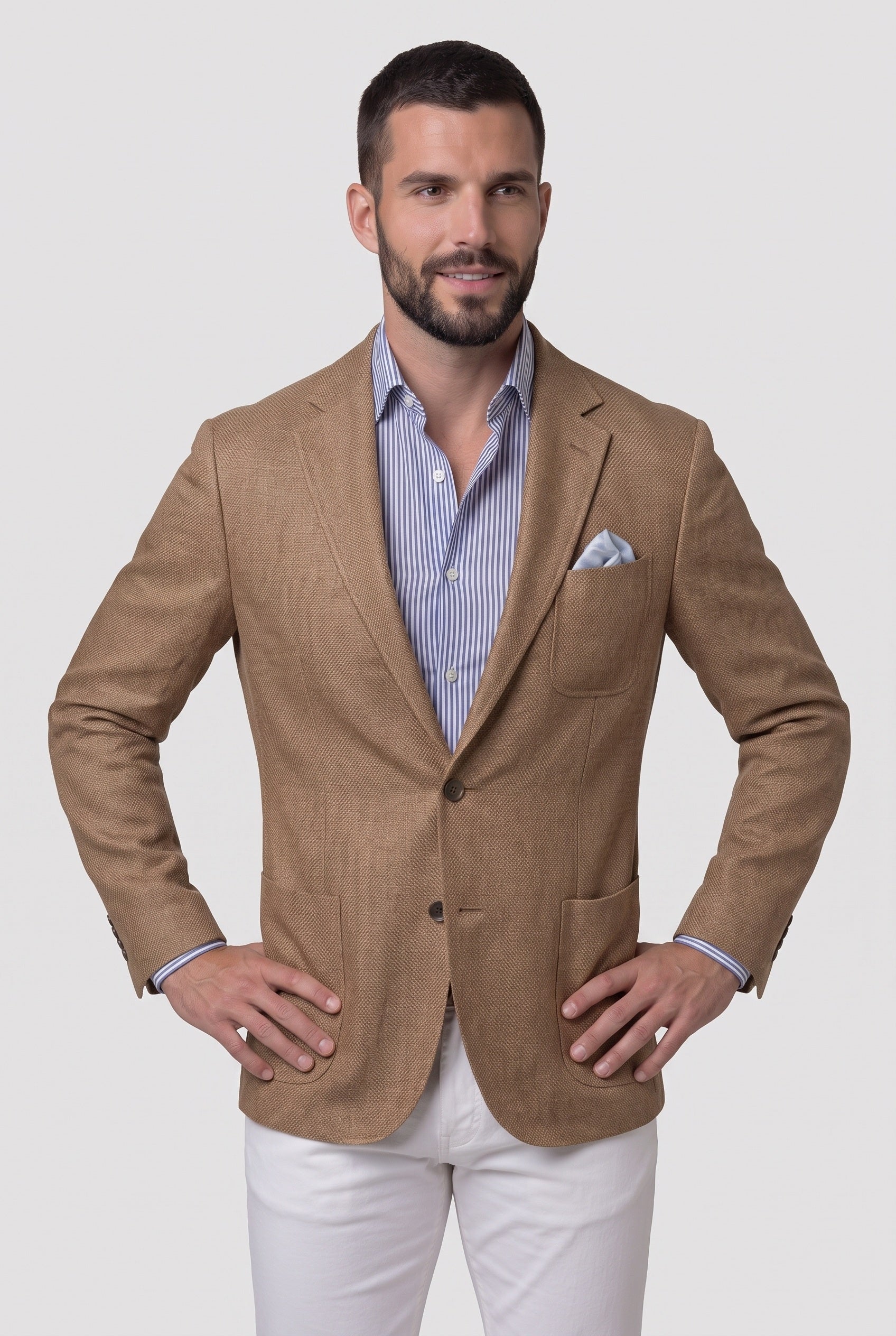 Men's Jacket | Unstructured Blazer Relaxed Fit - 4