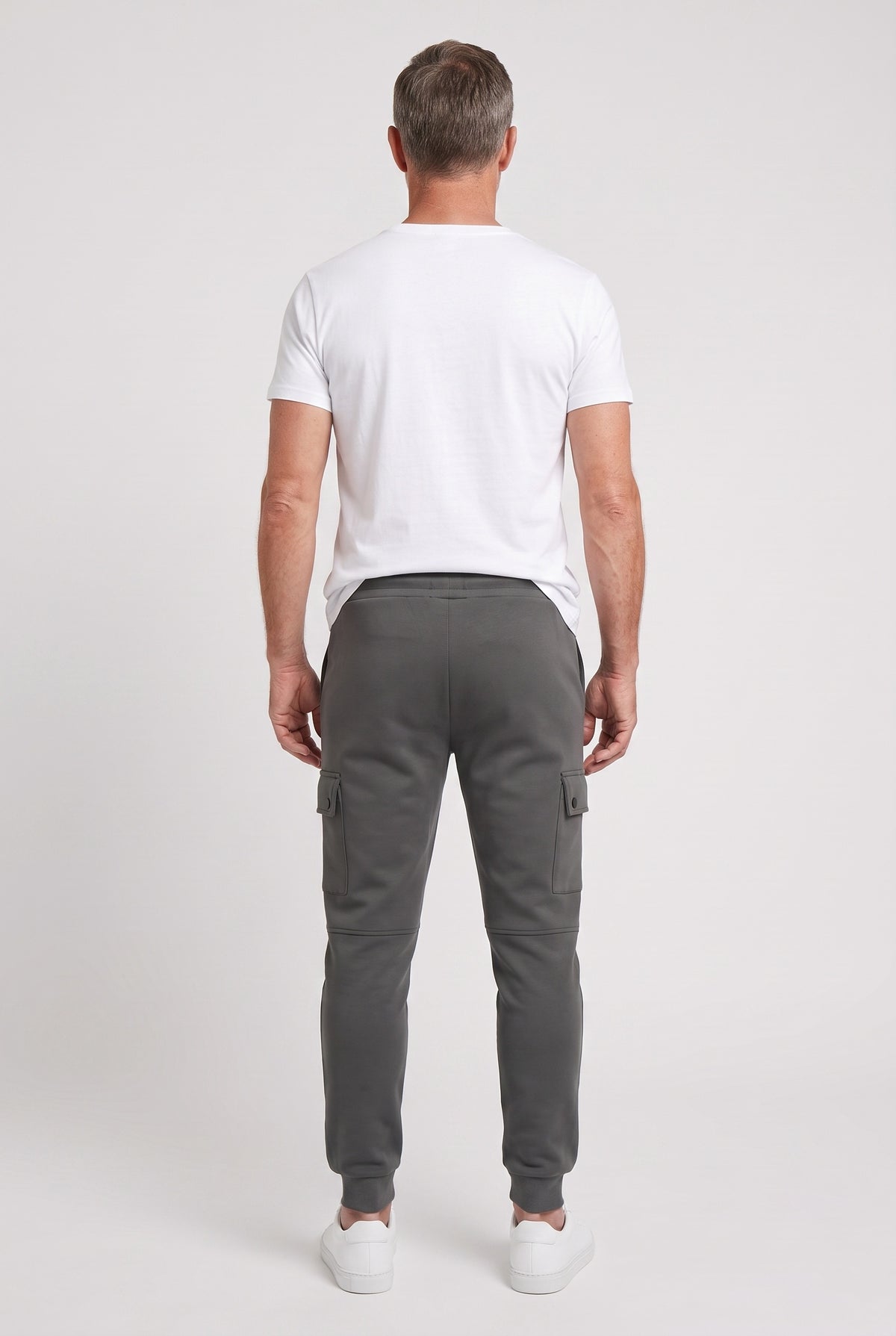 Men's Joggers | Cargo Pocket Tapered - Dark Grey back