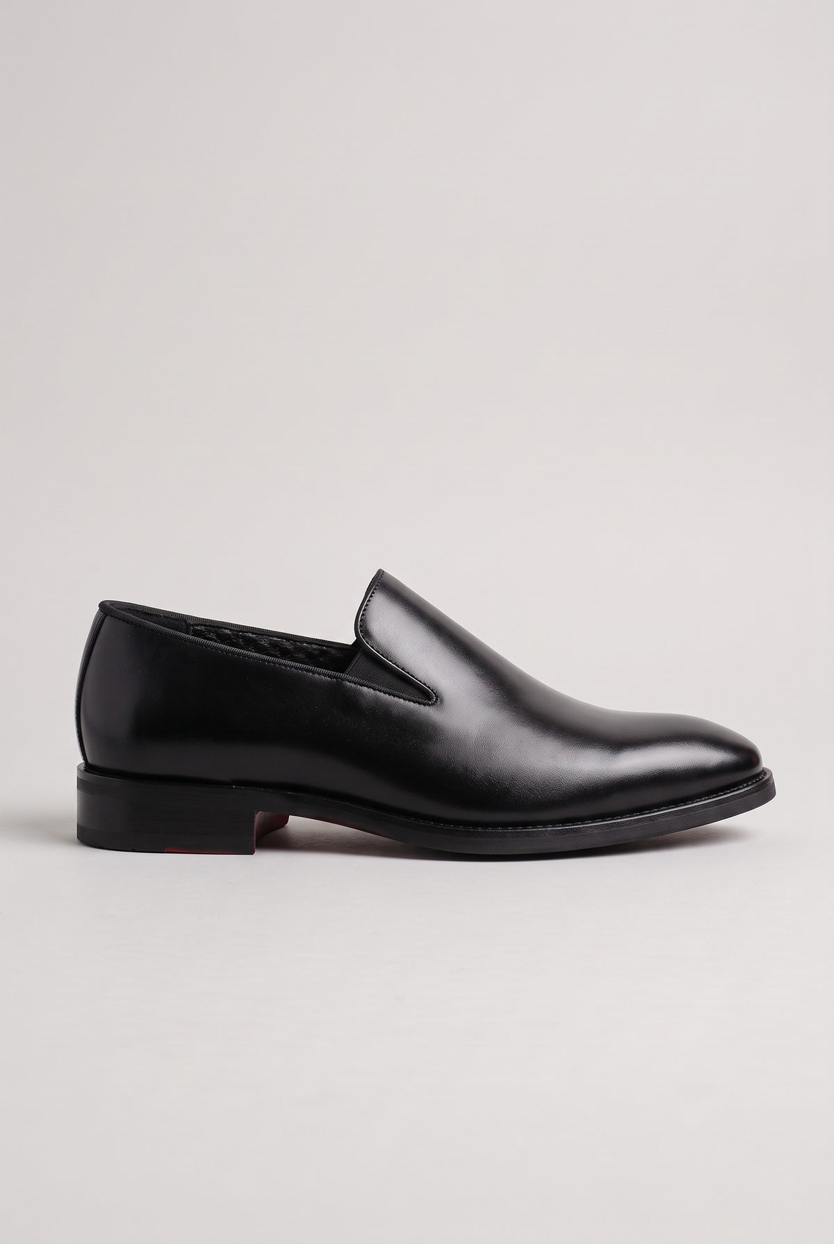 Men's Loafers | Leather-Look Slip-On - Black