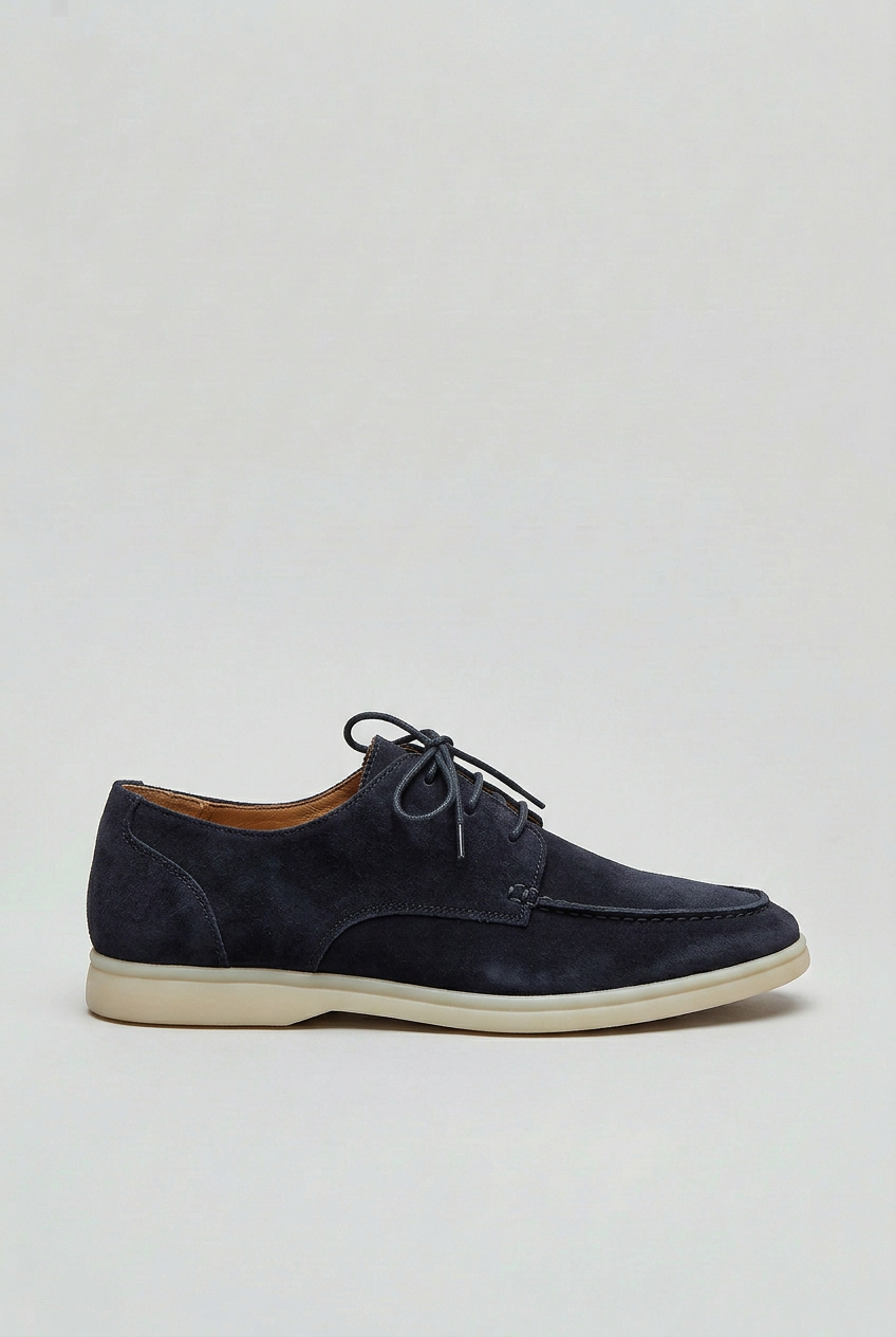 Men’s Loafers | Suede Look with Lace-Up Detail - 1