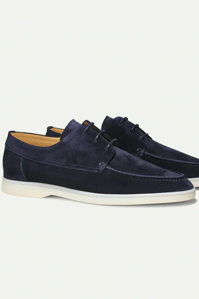 Men’s Loafers | Suede Look with Lace-Up Detail - 5