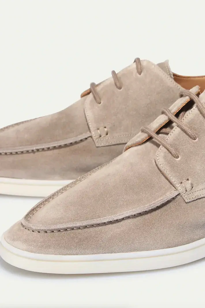 Men’s Loafers | Suede Look with Lace-Up Detail - 8