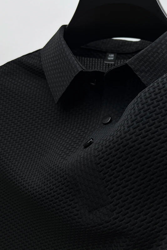 Men’s Polo Shirts | Short Sleeve with Textured Knit - 3