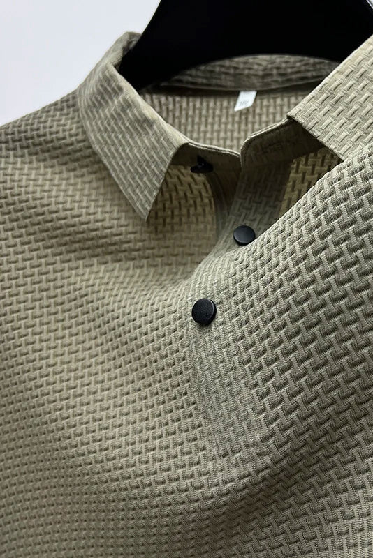 Men’s Polo Shirts | Short Sleeve with Textured Knit - 4