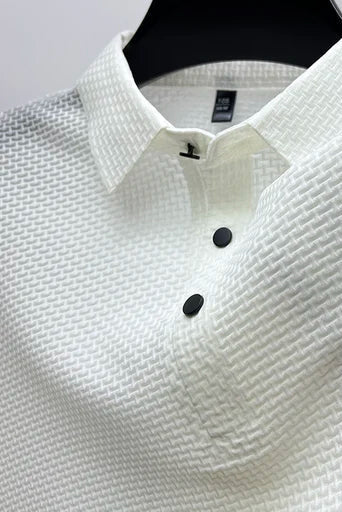 Men’s Polo Shirts | Short Sleeve with Textured Knit - 6