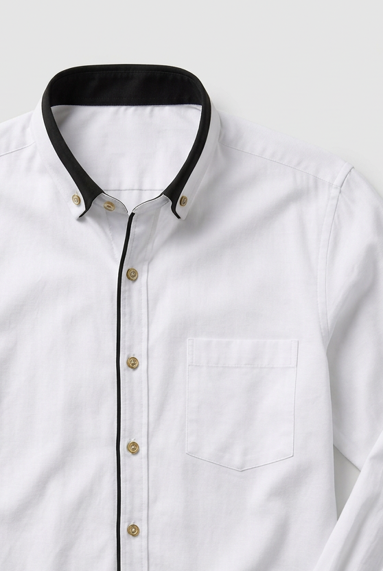 Men’s Shirt | Stretch Fit with Contrast Collar - 3