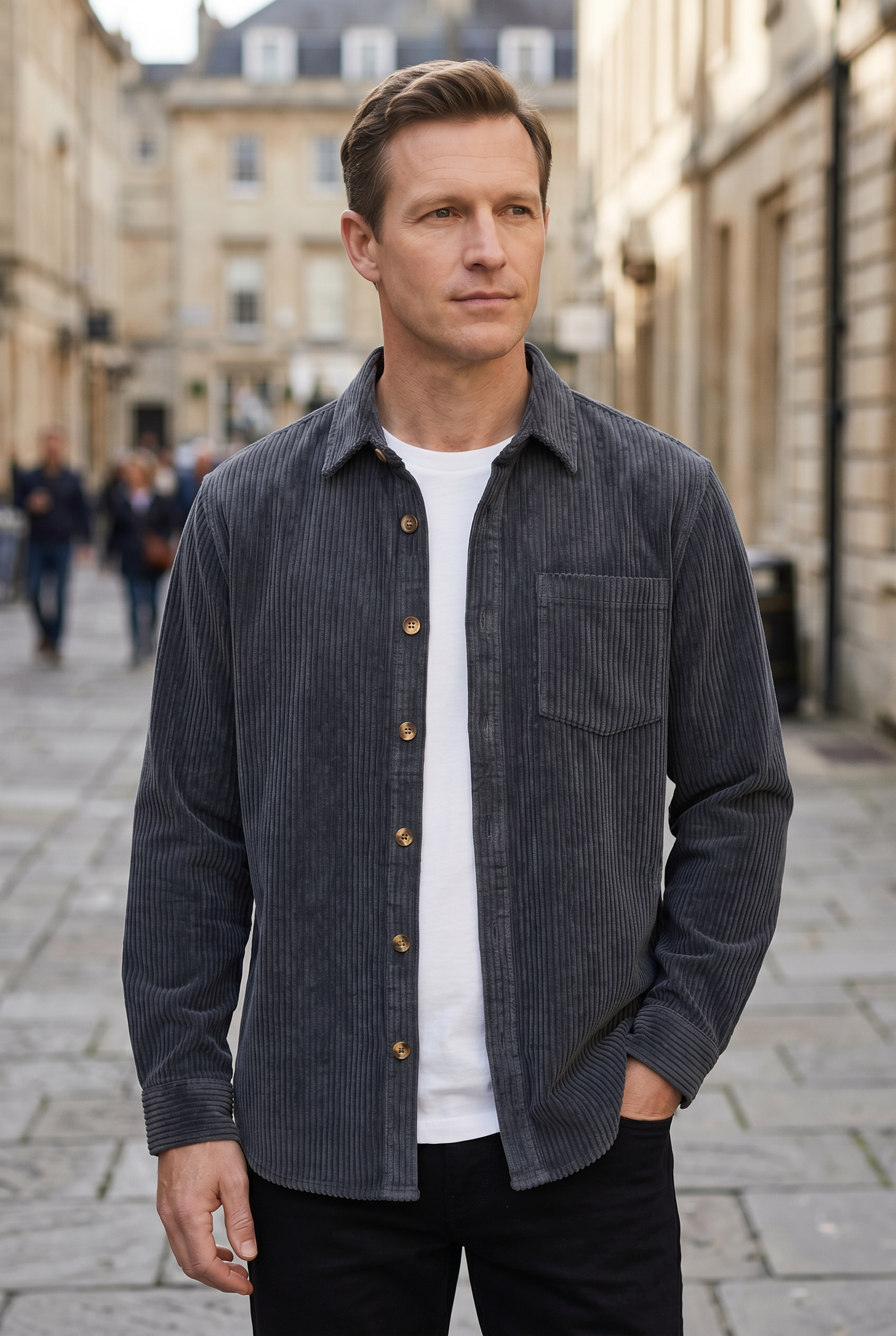 Men's Shirt | Textured Button Down-4