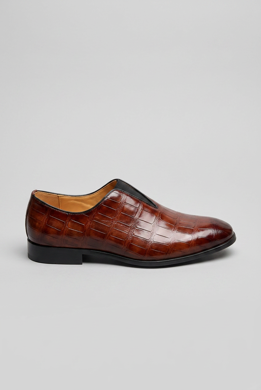 Men's Slip-On Formal Shoes | Textured - 1