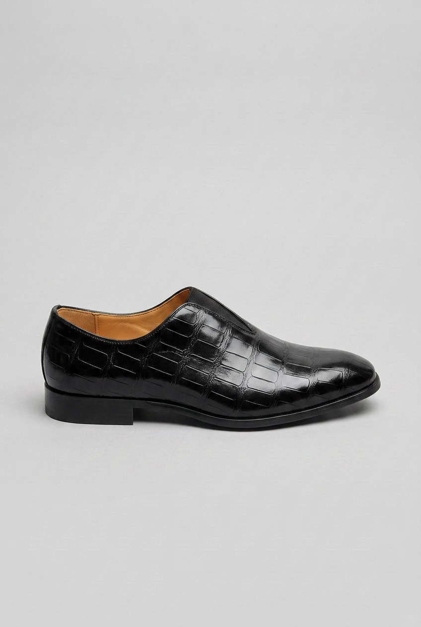 Men's Slip-On Formal Shoes | Textured - 5