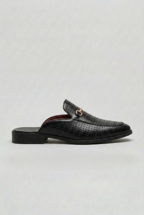 Men's Slip On Formal Loafers | Low Block Heel - 1