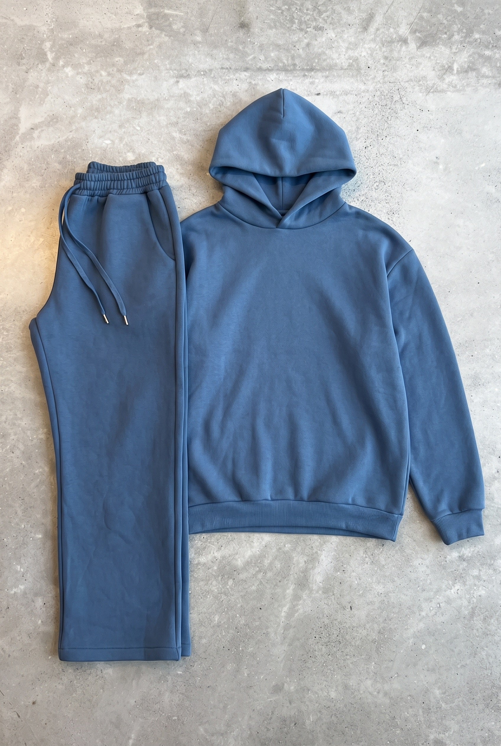 Men's Tracksuit | Hooded Oversized Set - Blue detail