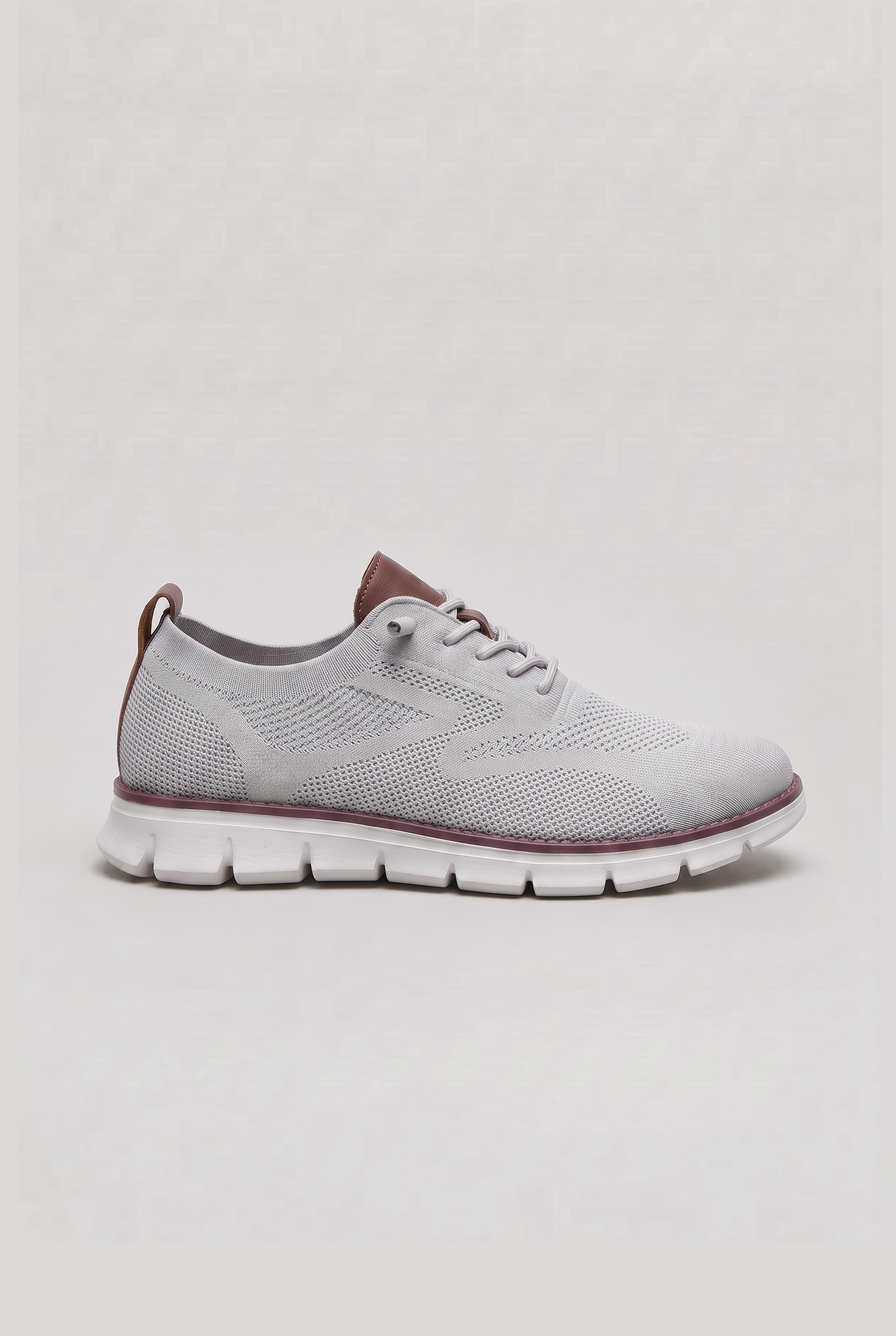 Men's Trainers | Lace-Up Low Top - Light Grey