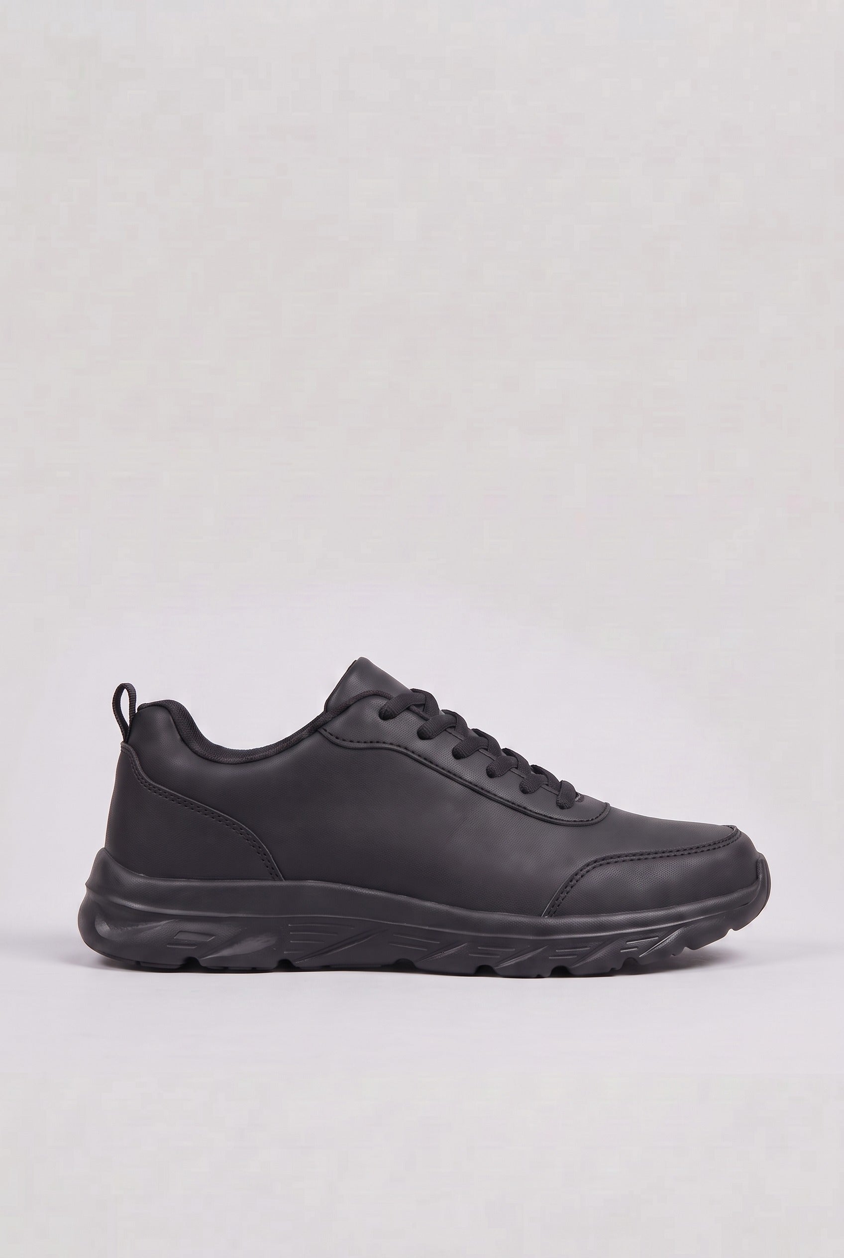 Men's Trainers | Lace-Up with Chunky Sole - Black