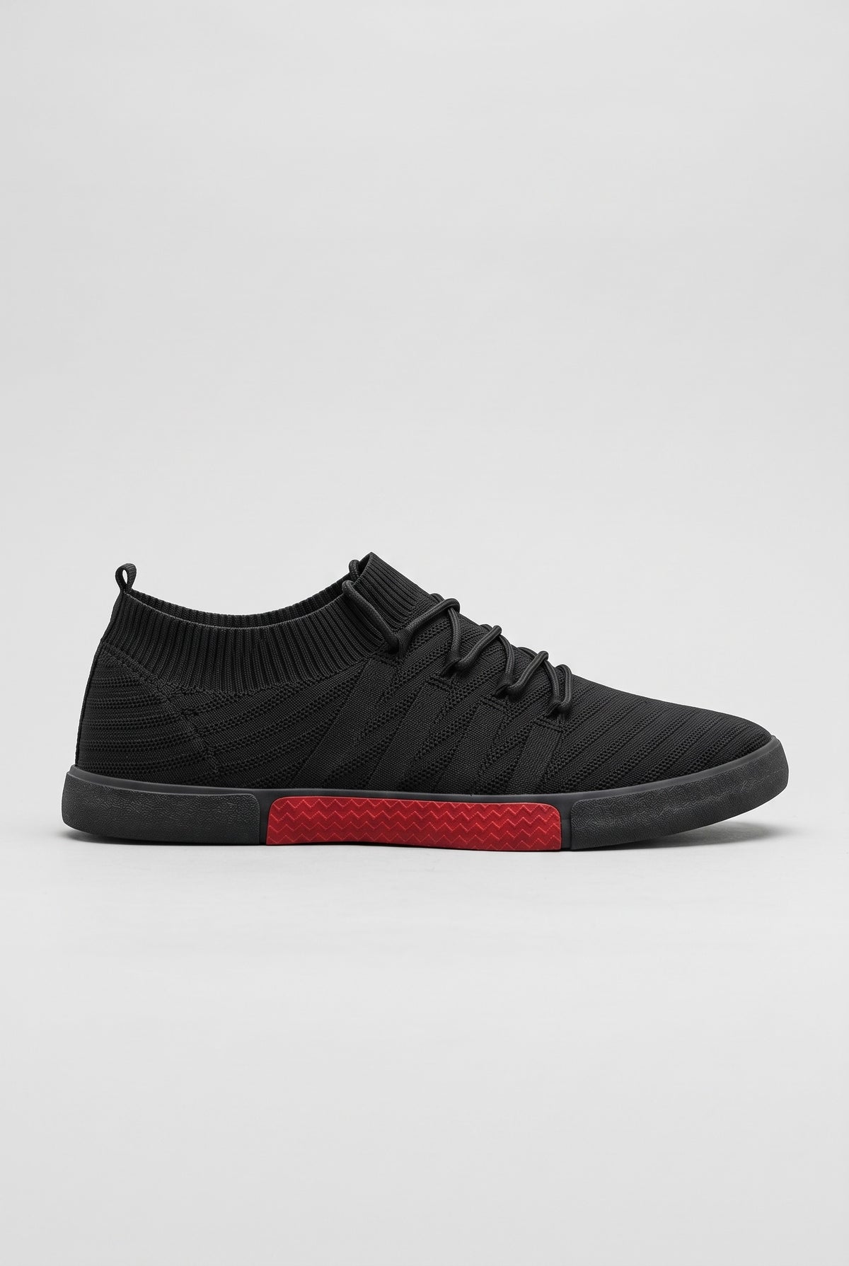 Men's Trainers | Lightweight Knit Lace-Up - Black