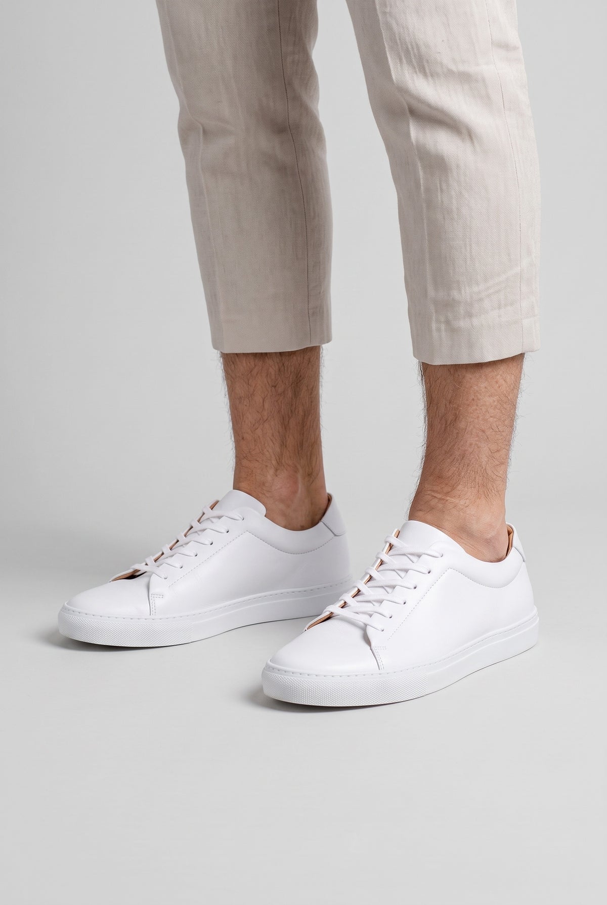 Men's Trainers | White Cupsole Lace-Up - 3