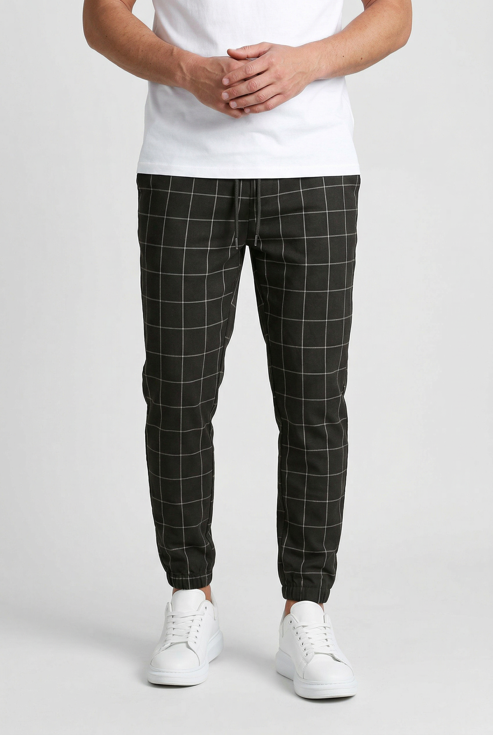 Men’s Trousers | Checked with Elastic Cuffs - 1