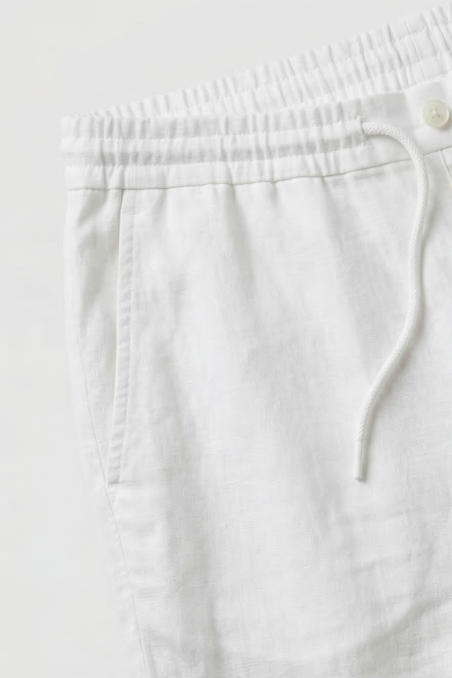 Men’s Trousers | Linen Look with Drawstring Waist - 2
