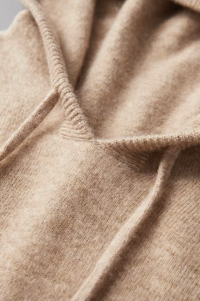 Men's Hoodie | Knitted Drawstring Pullover - 5