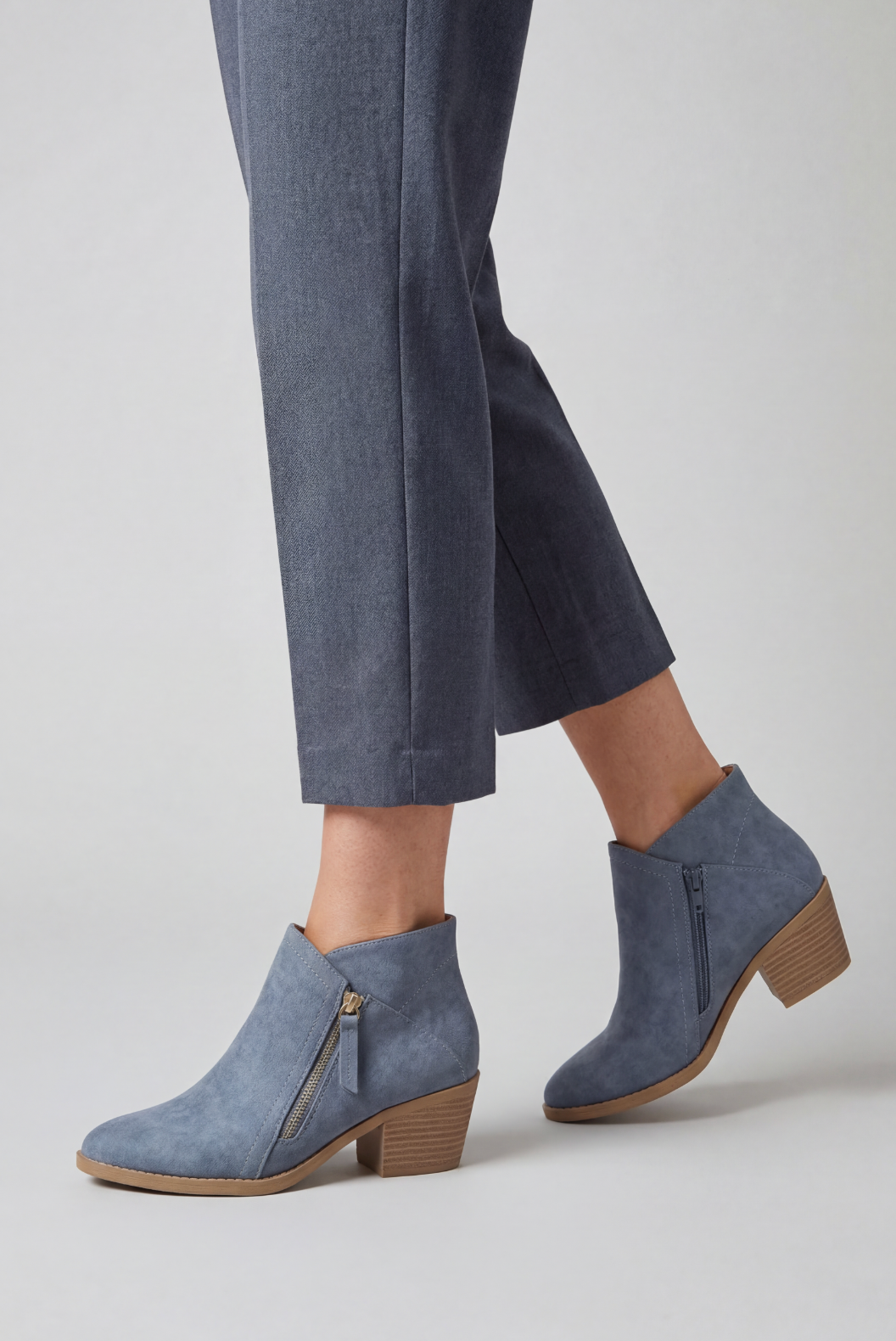 Women’s Ankle Boots | Block Heel with Side Zip - 2