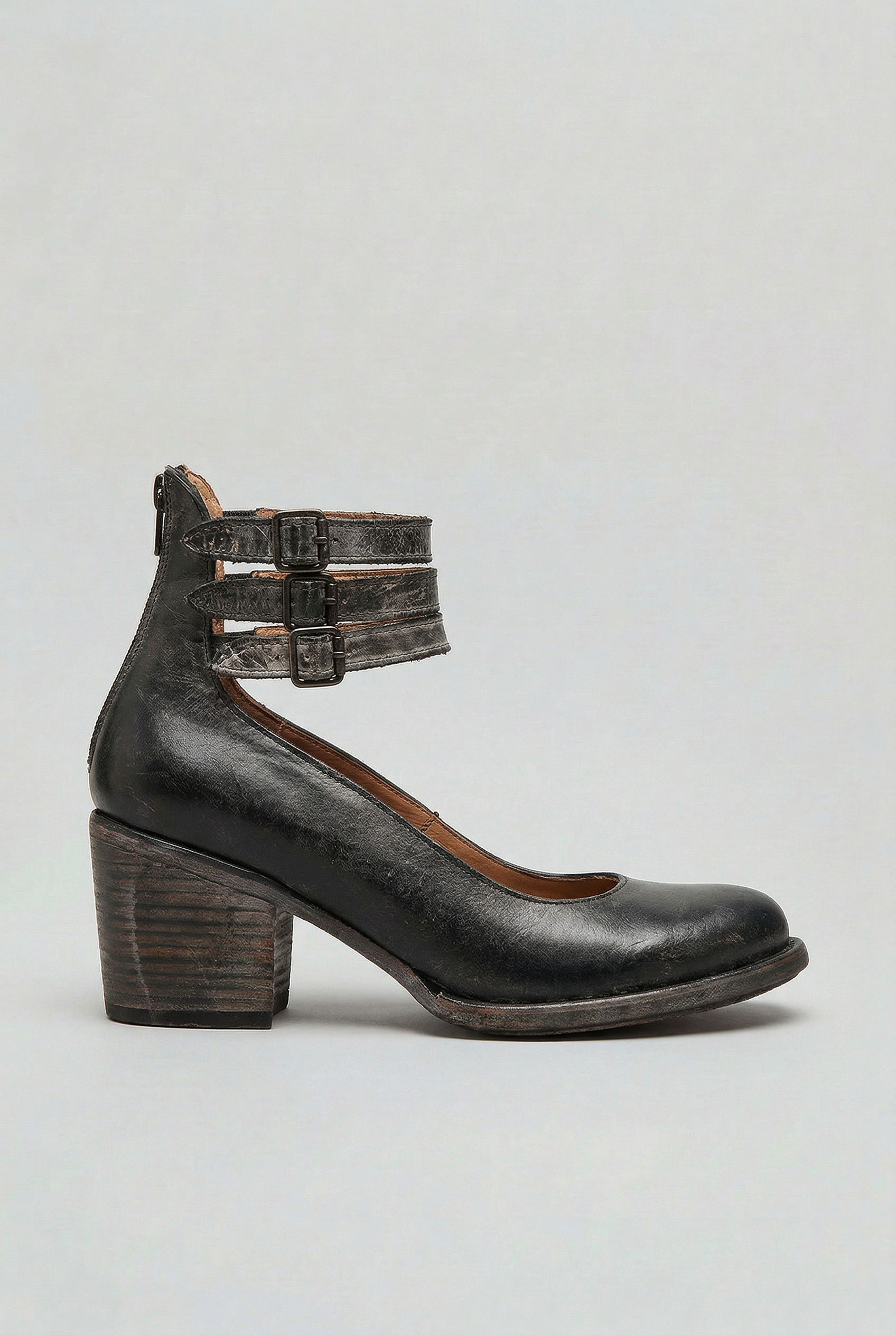Women’s Boots | Block Heel with Buckle Straps - 5