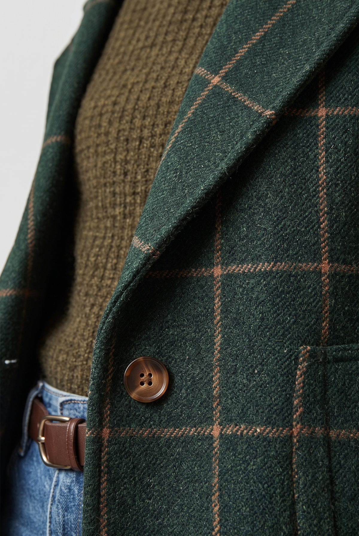 Women's Coat | Checked Notch Lapel - 3