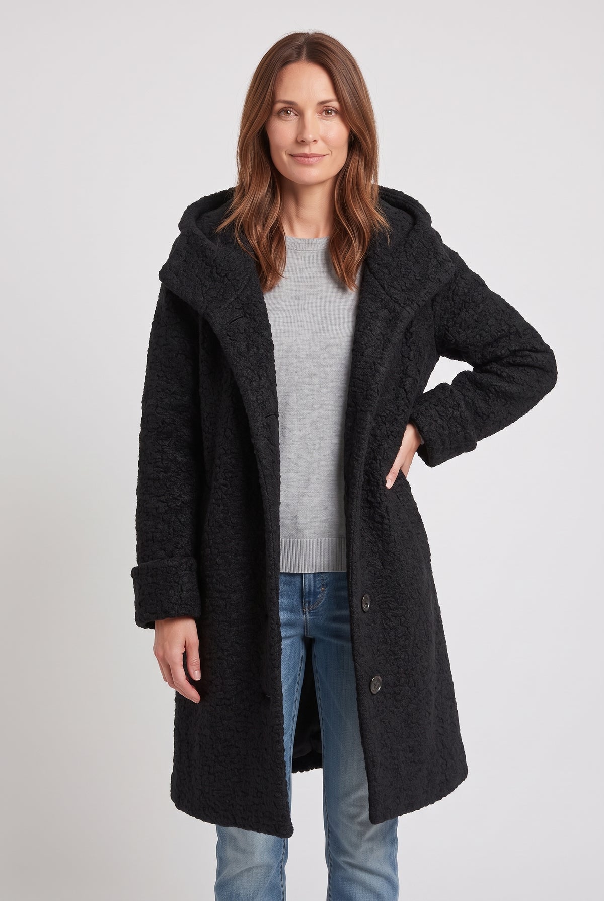 Women's Coat | Hooded Longline - 6