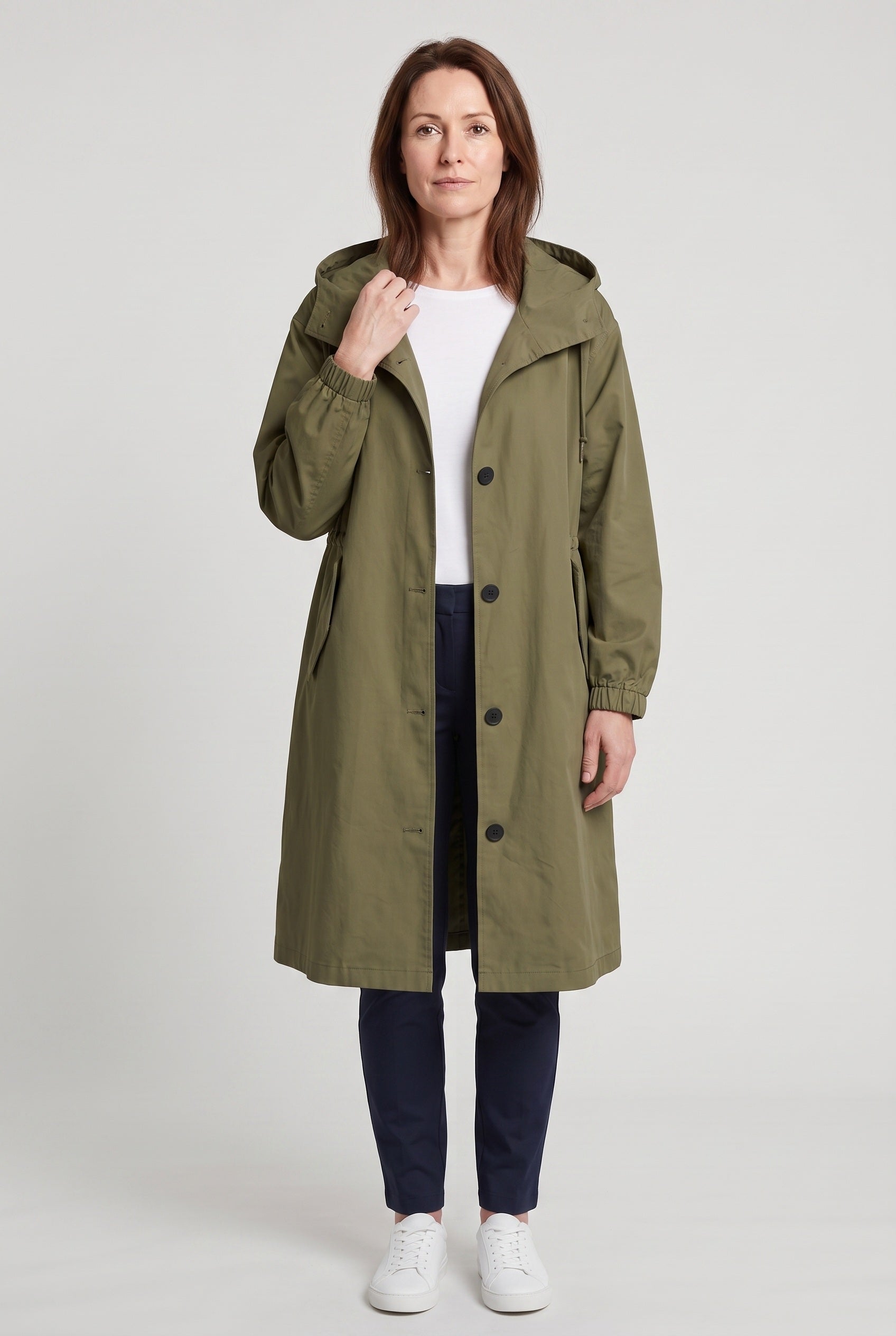 Women's Coat | Oversized Hood - Green