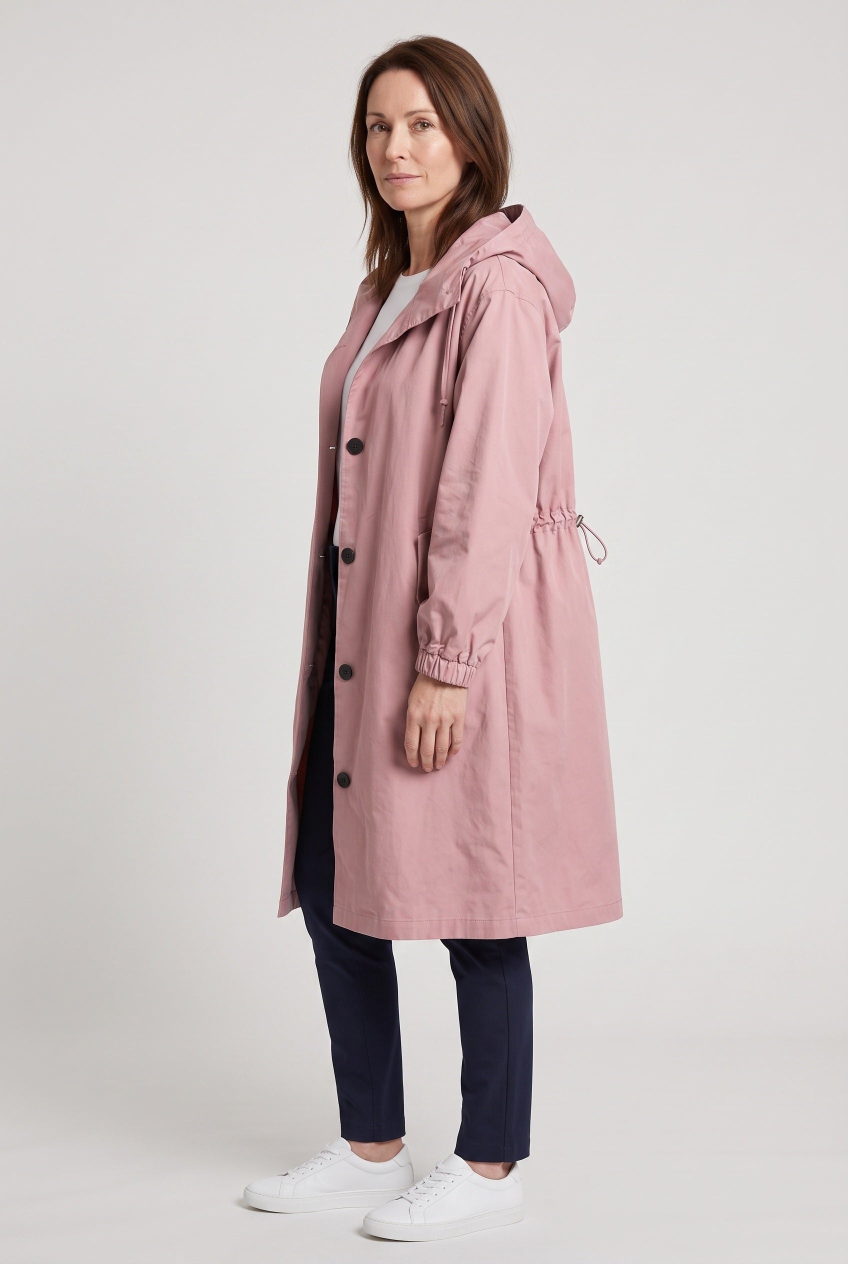 Women's Coat | Oversized Hood - Pink