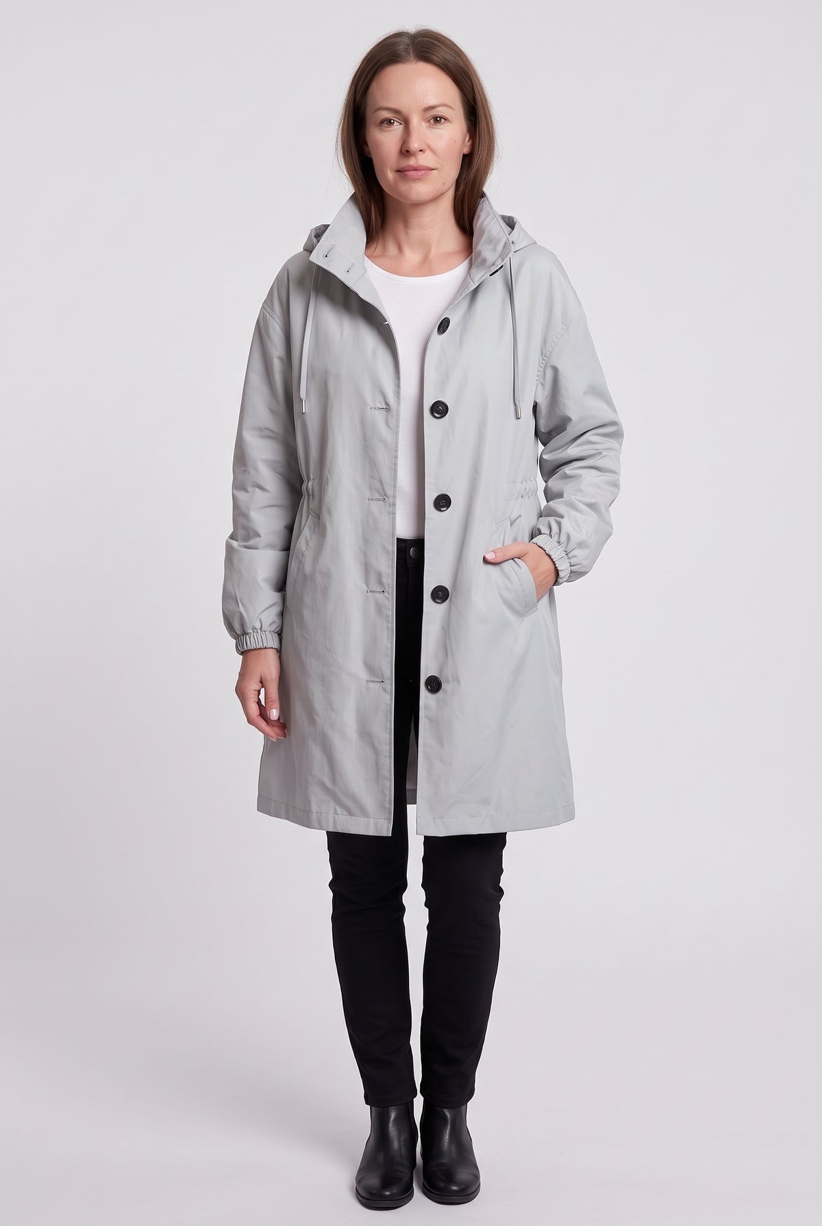 Women's Coat | Water-Resistant Hooded Windbreaker - 1