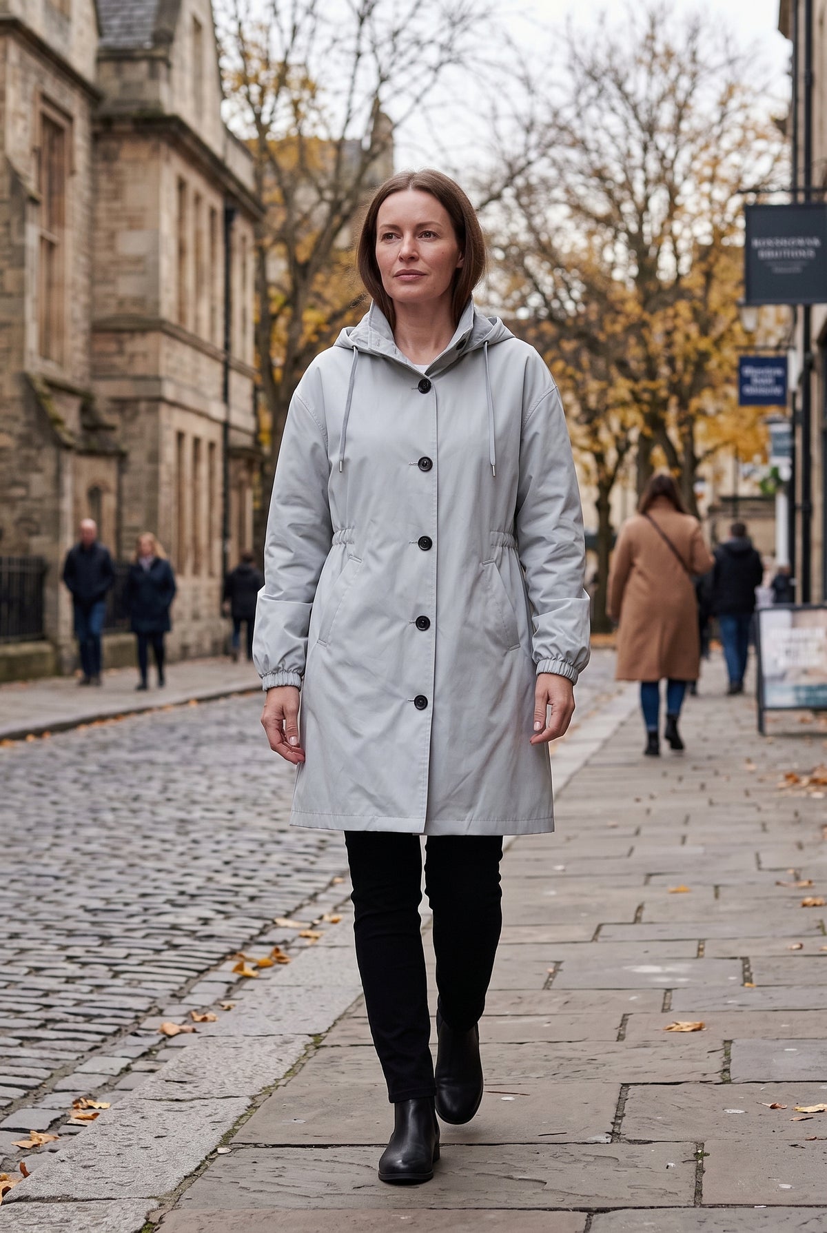Women's Coat | Water-Resistant Hooded Windbreaker - 3