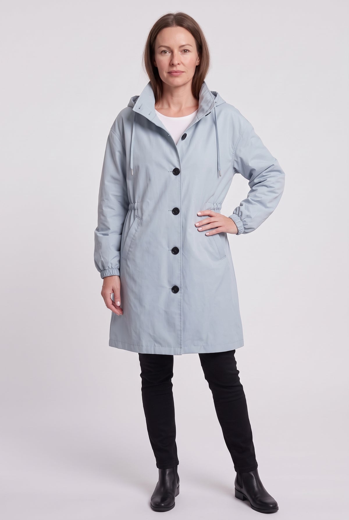 Women's Coat | Water-Resistant Hooded Windbreaker - 5