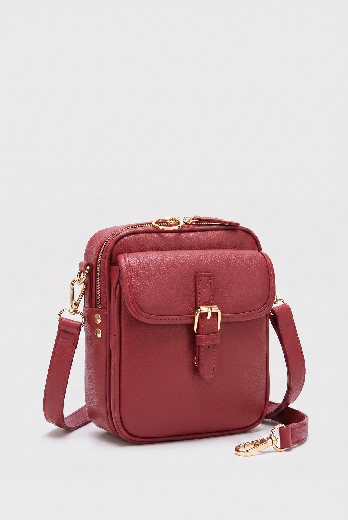 Women's Crossbody Bag | Buckle Flap Anti-Theft - 27