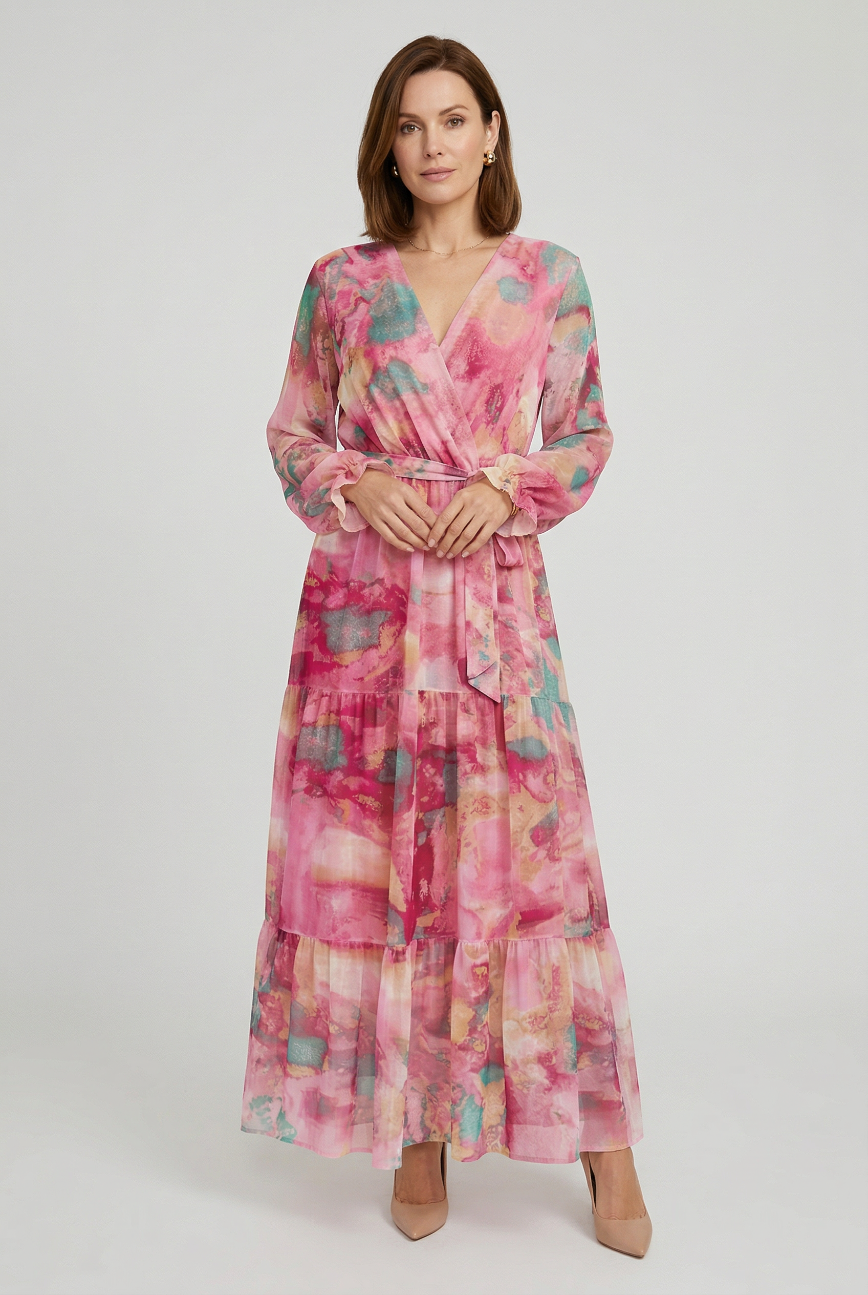 Women’s Dress | Floral Wrap Maxi - 1