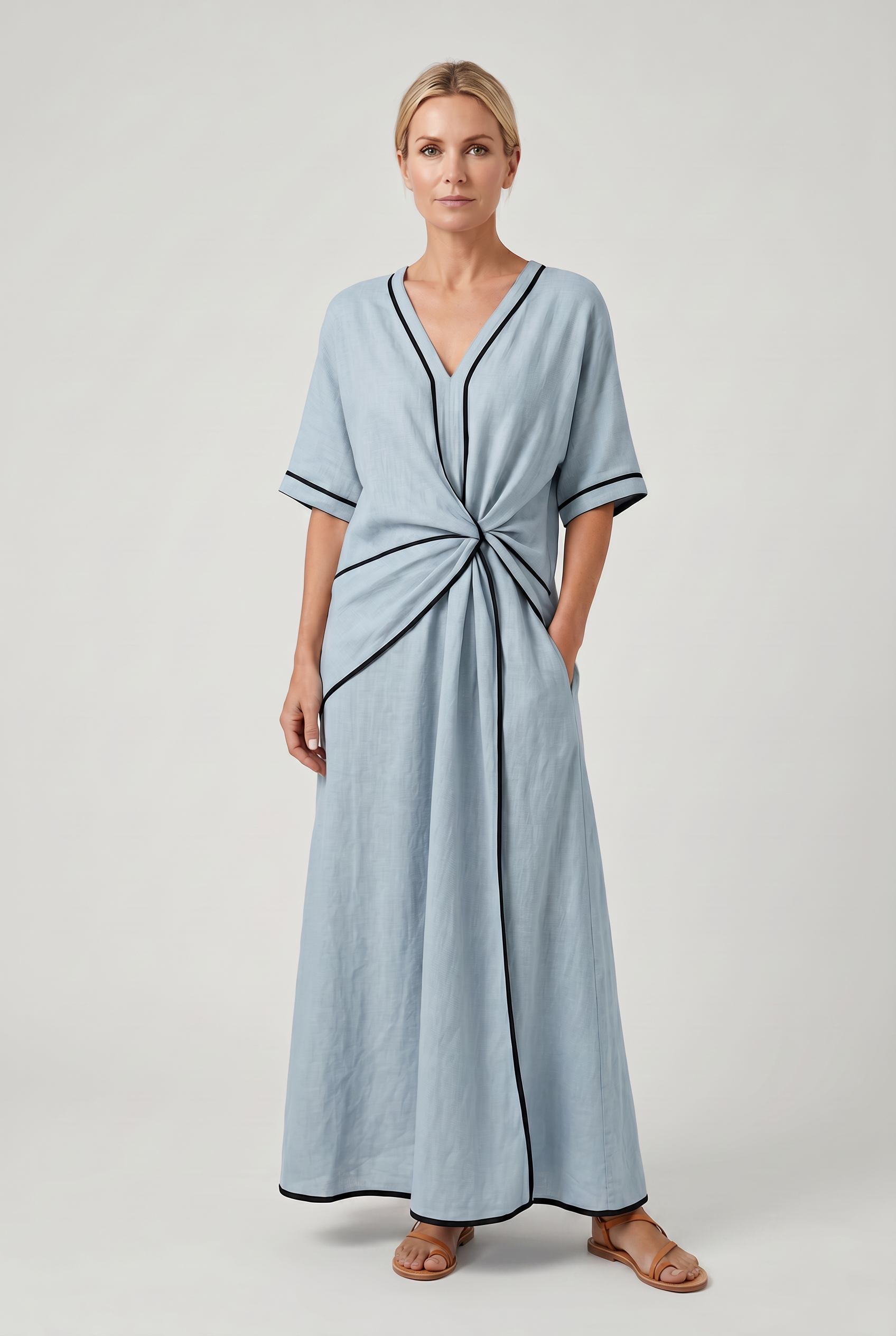 Women's Dress | Summer Twist Front Maxi-1