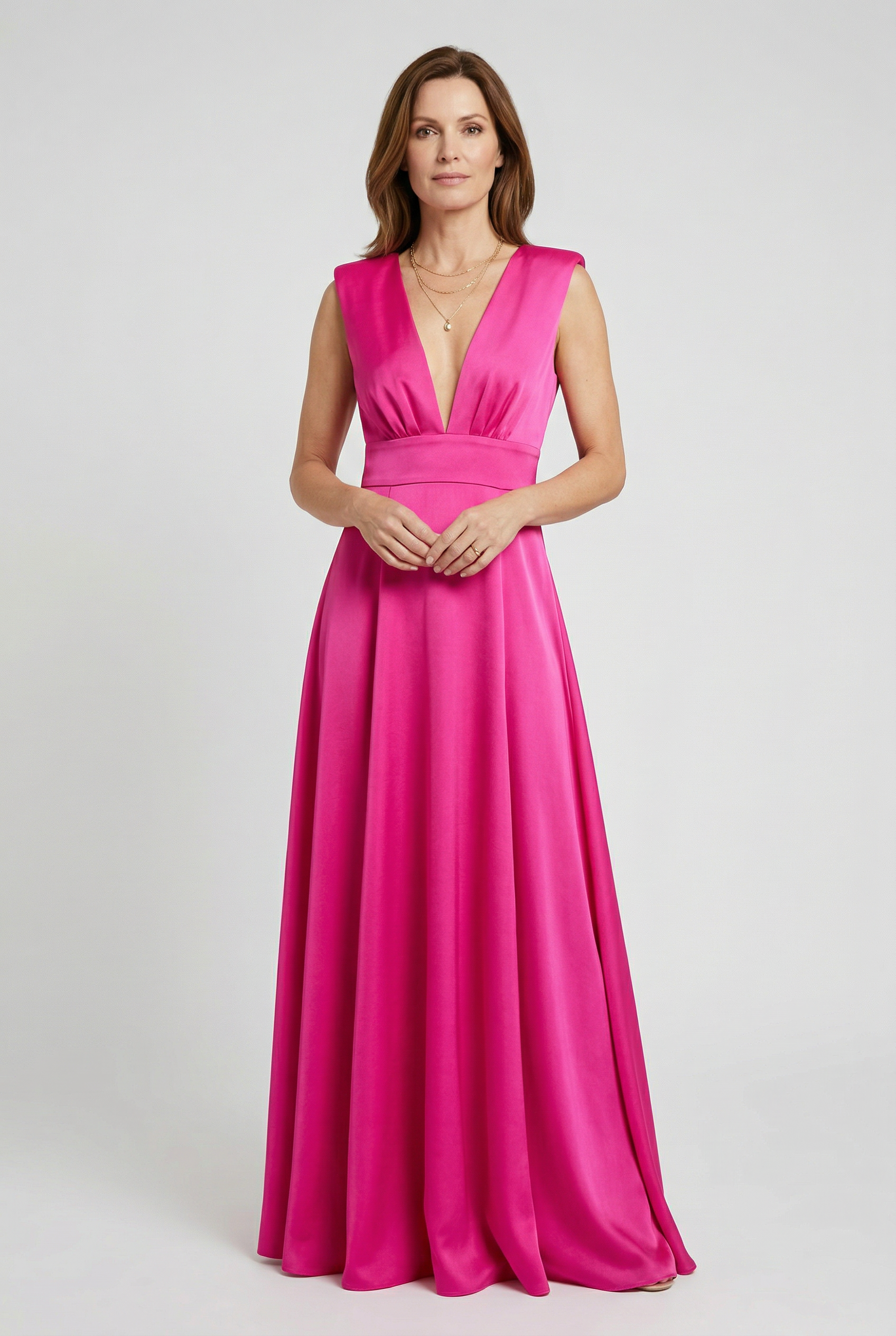 Women’s Dress | V Neck Maxi - 5