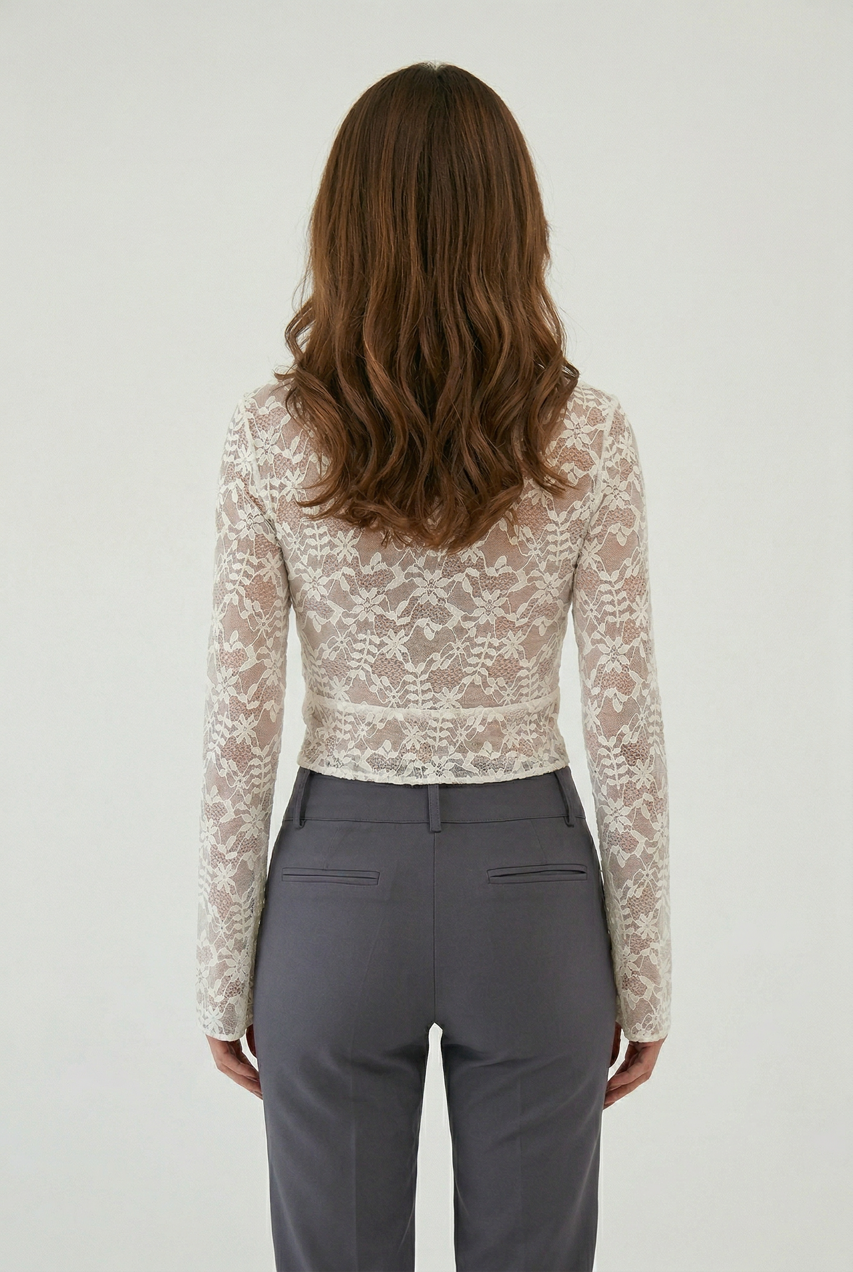 Women’s Going Out Top | Lace with Deep V Neck - 2