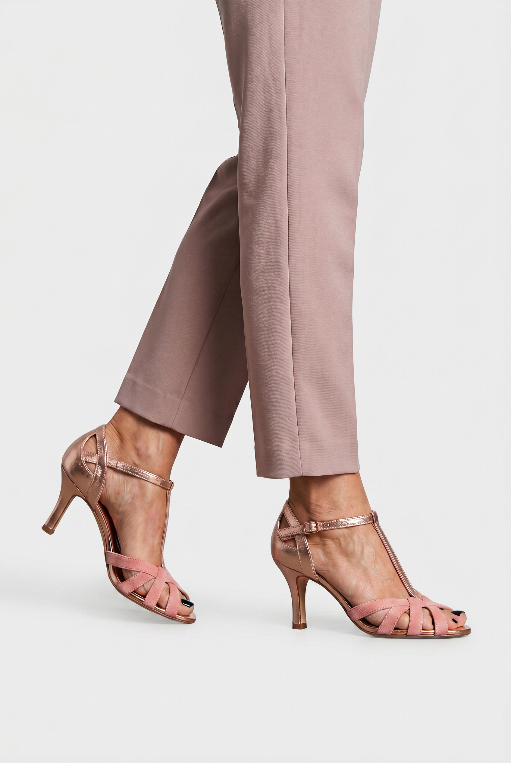 Women's Heels | T-Bar Strappy Design - 2