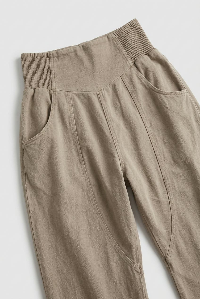 Women's High Waist Wide Leg Pants | Cropped - 3