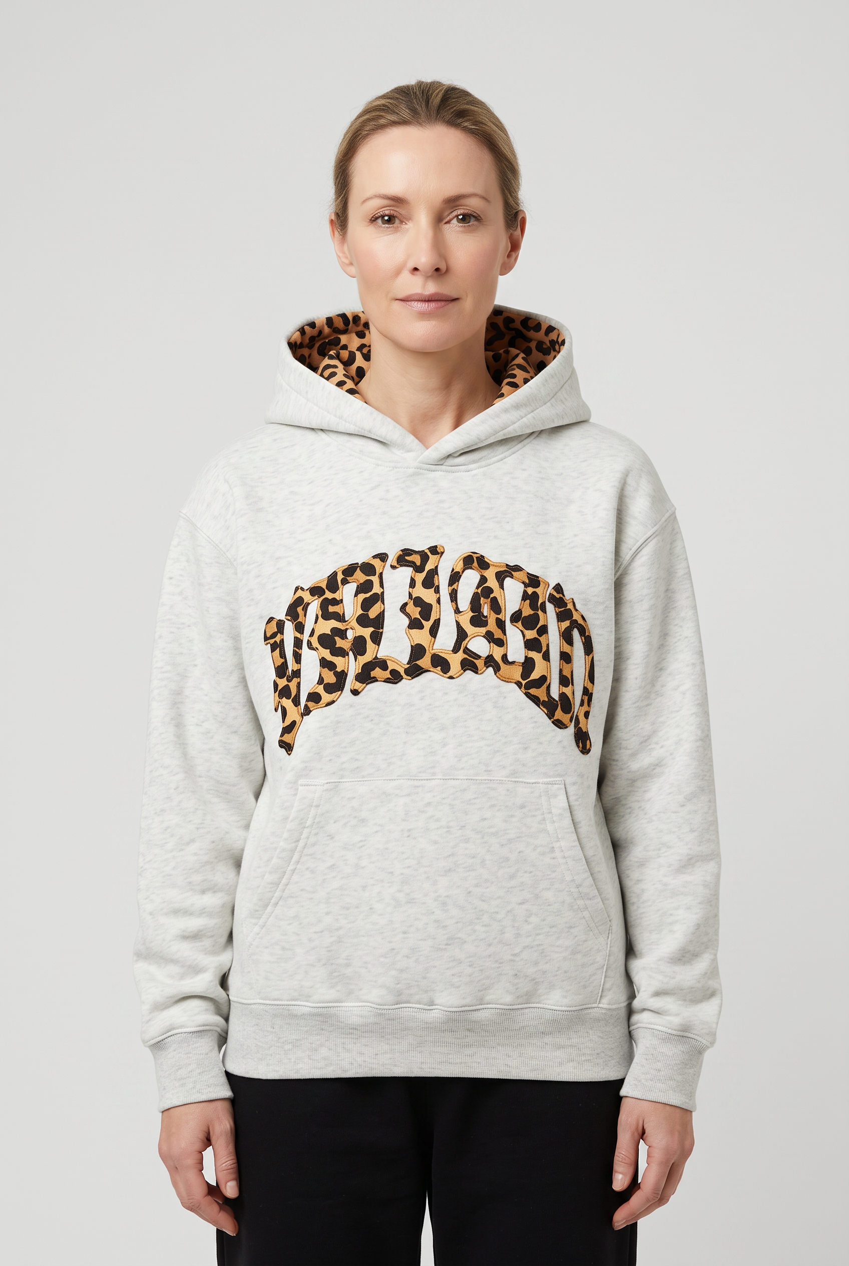 Women's Hoodie | Leopard Print Relaxed Fit - 1